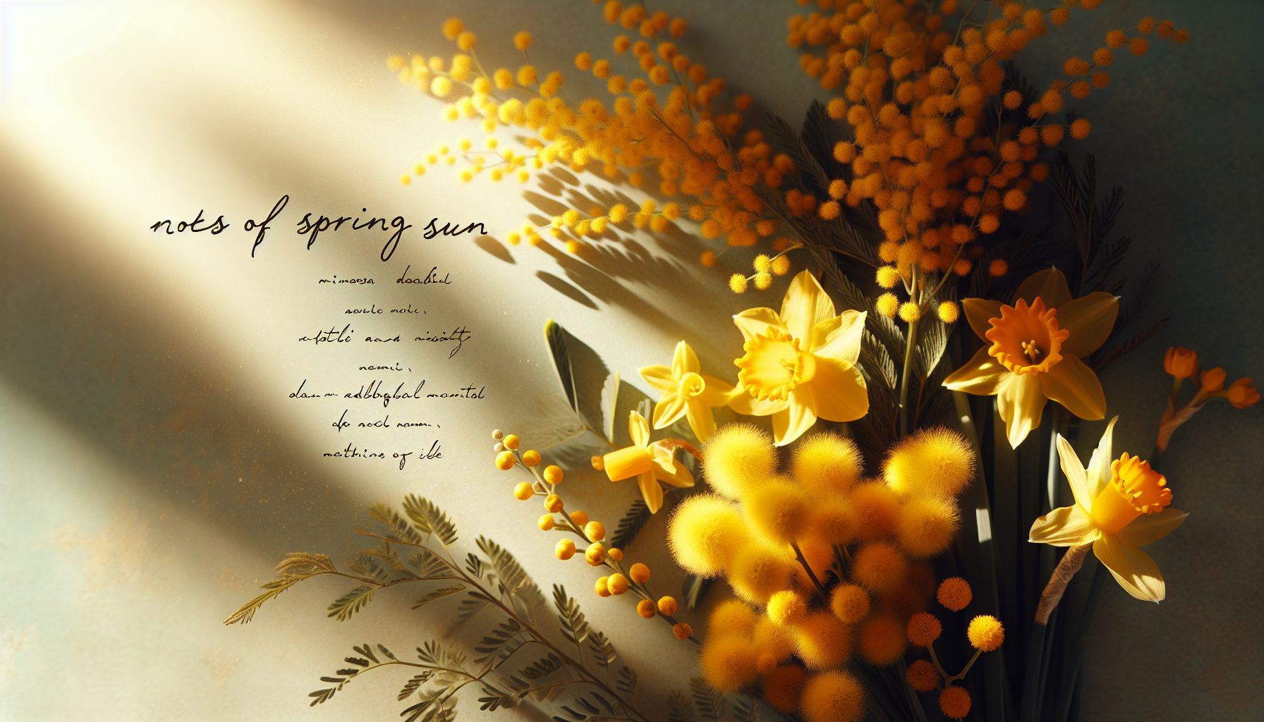 Мимоза и нарцисс — ноты весеннего солнца