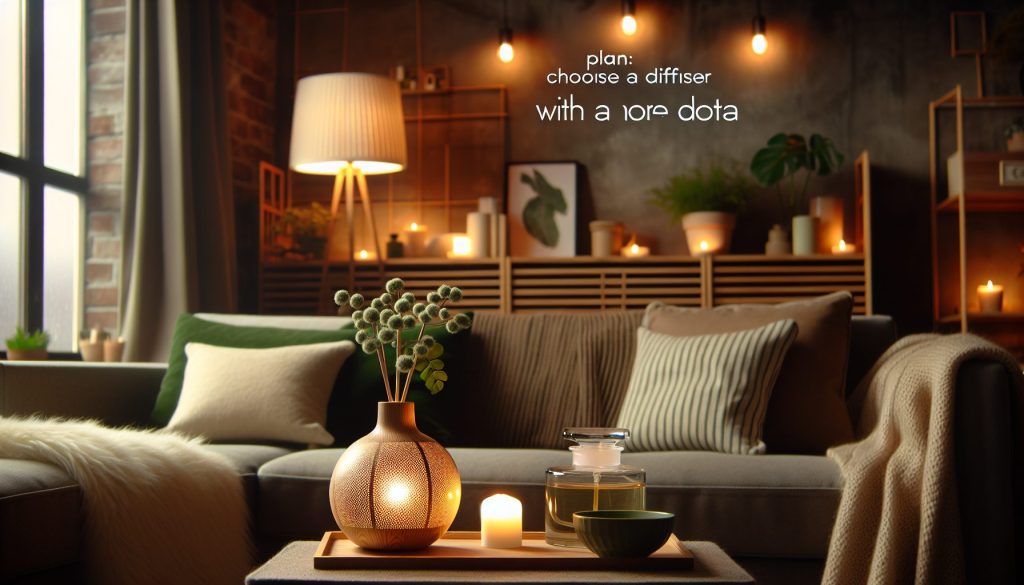 План: Подобрать диффузор под для свидания — гелиотроп, зелёный чай, со сканди-настроением