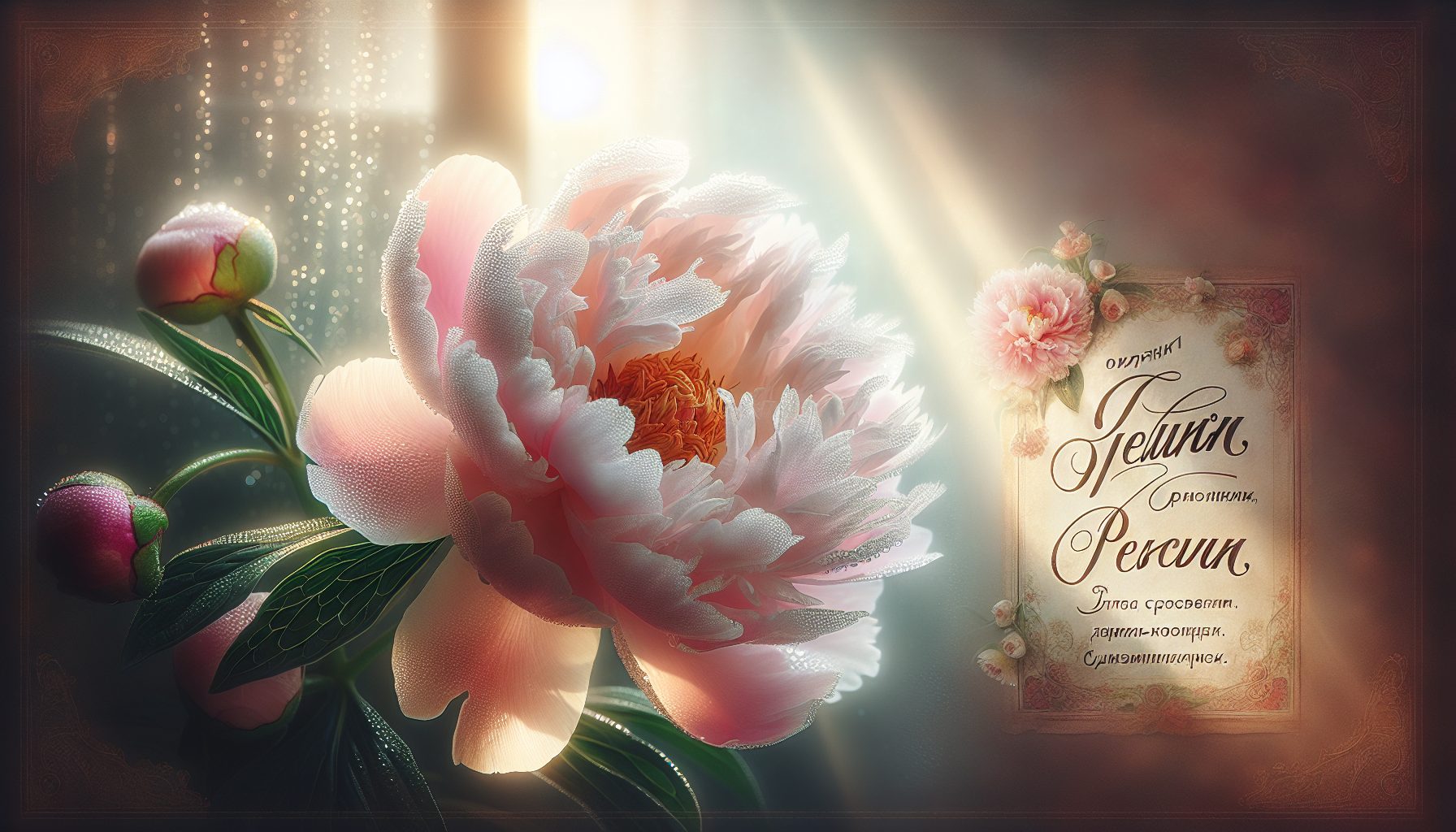 Пион — живое утро с хрустом росы