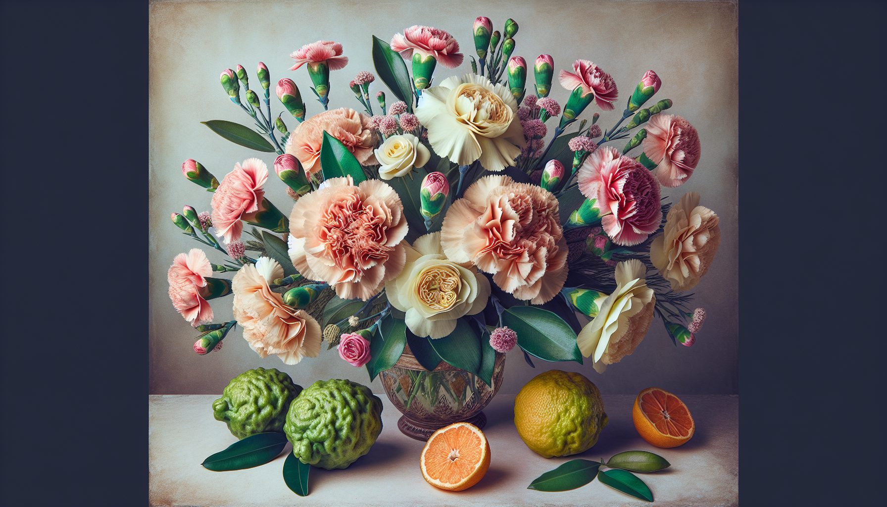 Практика: как составить букет с гвоздикой и бергамотом