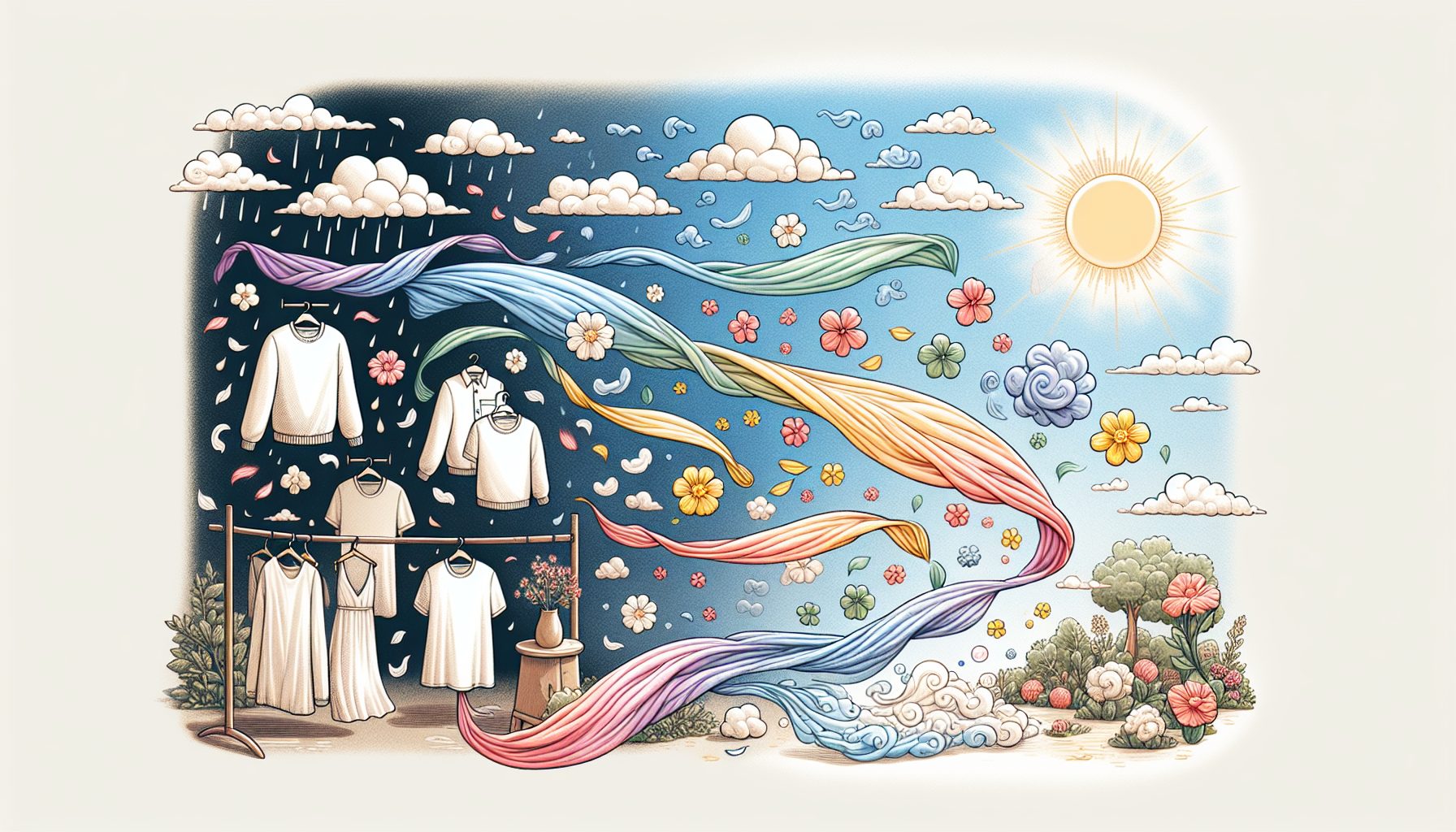 Как влияют ткани и погода