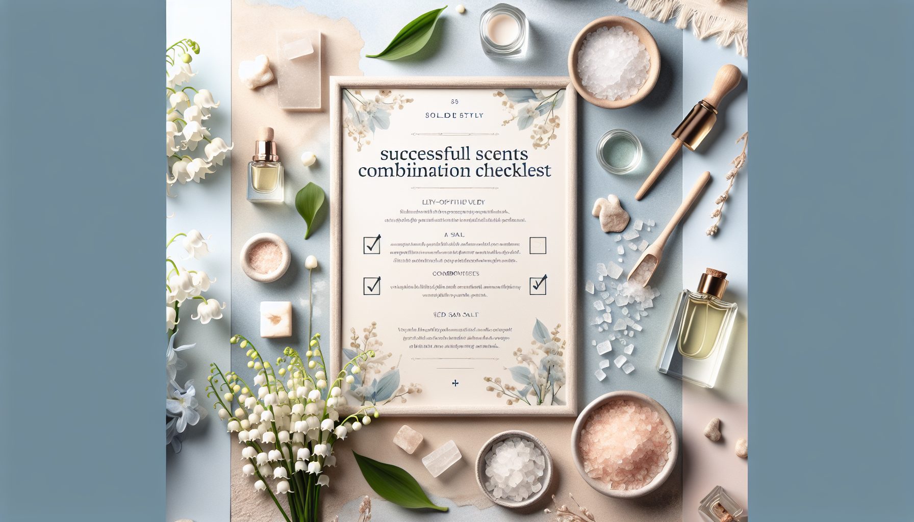 Чек-лист удачного сочетания ароматов
