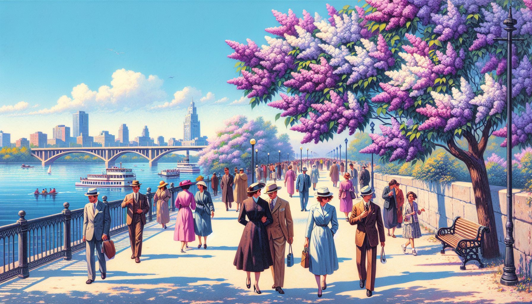 Майская сиреневая лихорадка на набережных