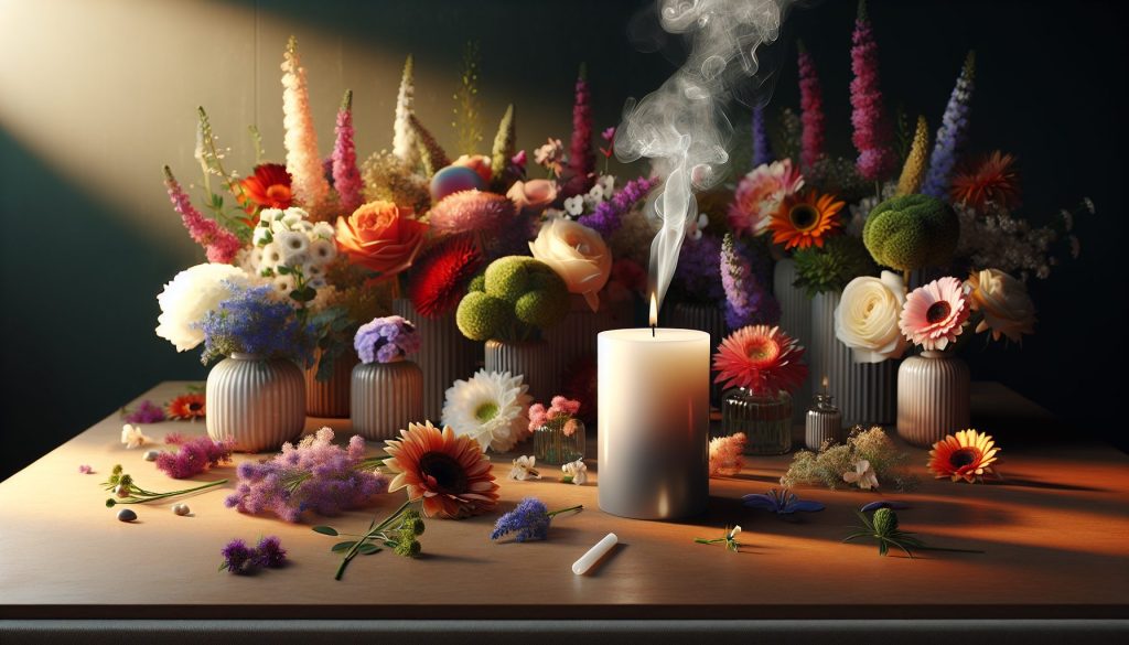 Как подобрать аромат свечи под живые цветы в комнате