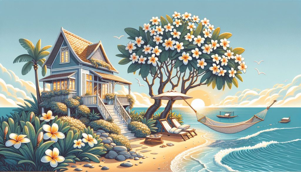 Дом, который пахнет отпуском: собираем сочетания с плюмерией и морем