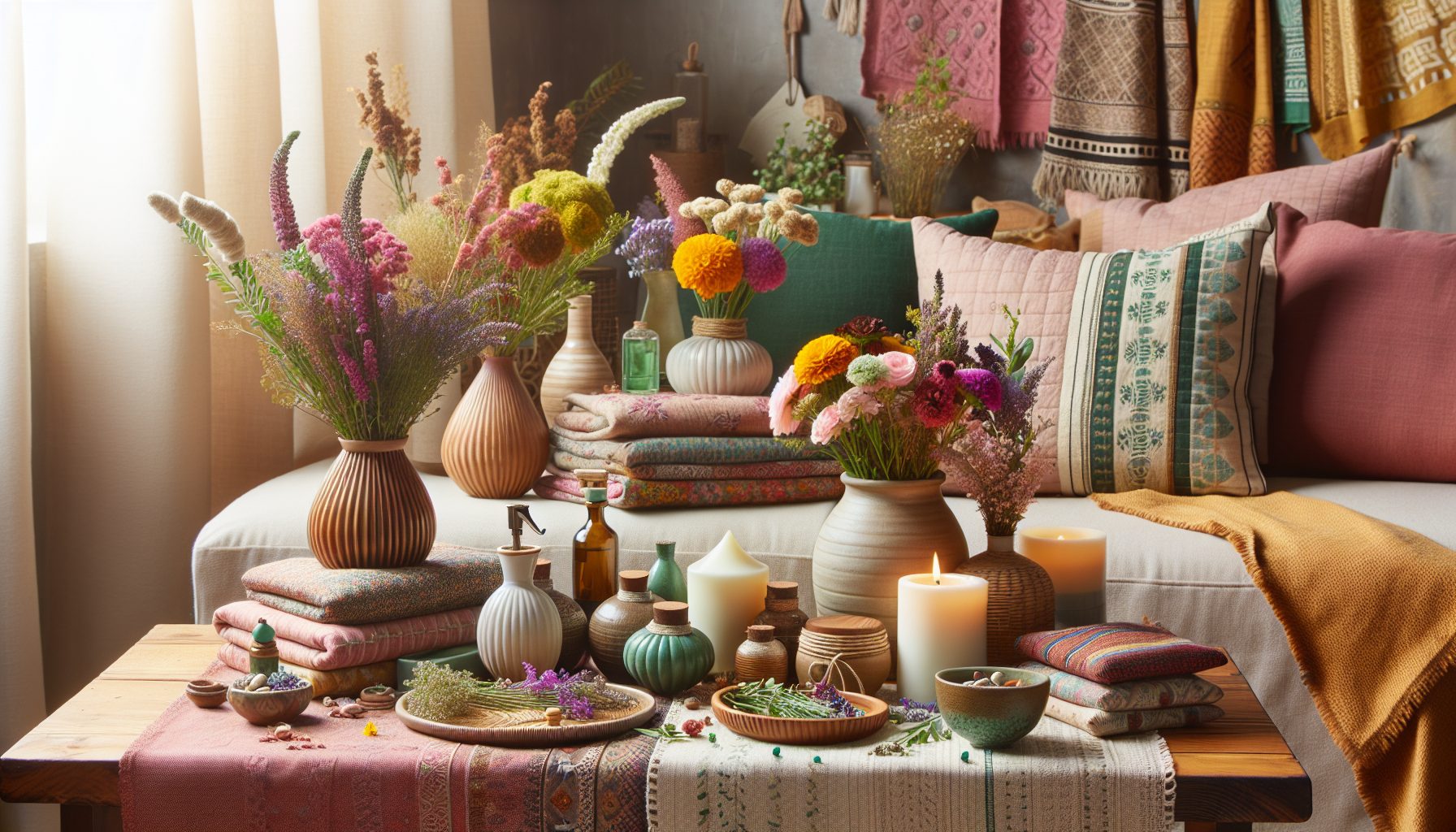 Текстиль, цветы и другие «естественные диффузоры»